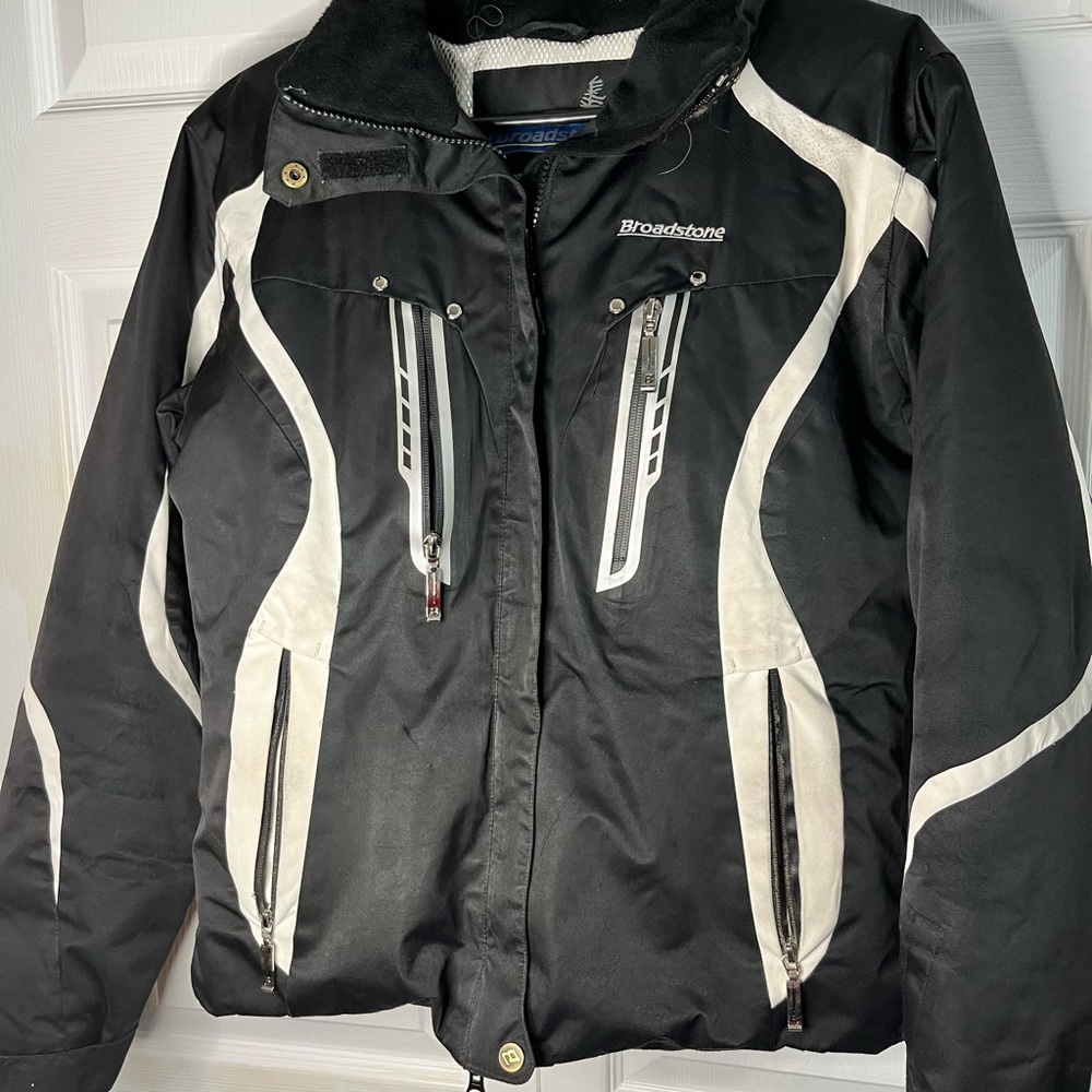 Broadstone Women’s Winter Jacket Black Size M Hooded